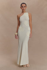 Teneika Crochet Knit Maxi Dress - Ivory