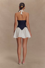 Merlyn Denim Cotton Mini Dress - Indigo Blue