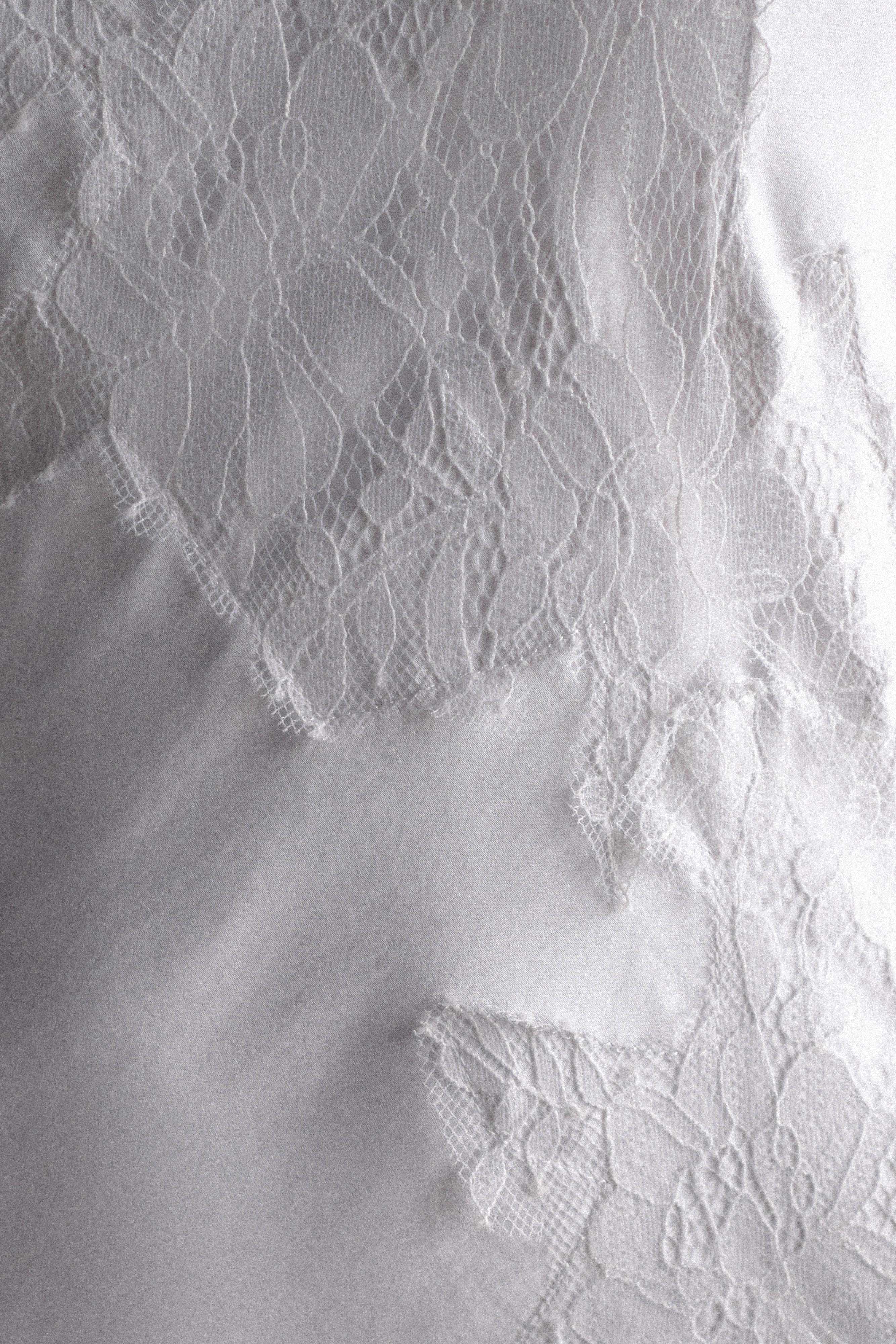 Saylor Satin Slip Maxi Dress - Ivory