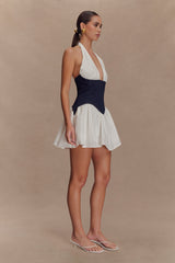 Merlyn Denim Cotton Mini Dress - Indigo Blue