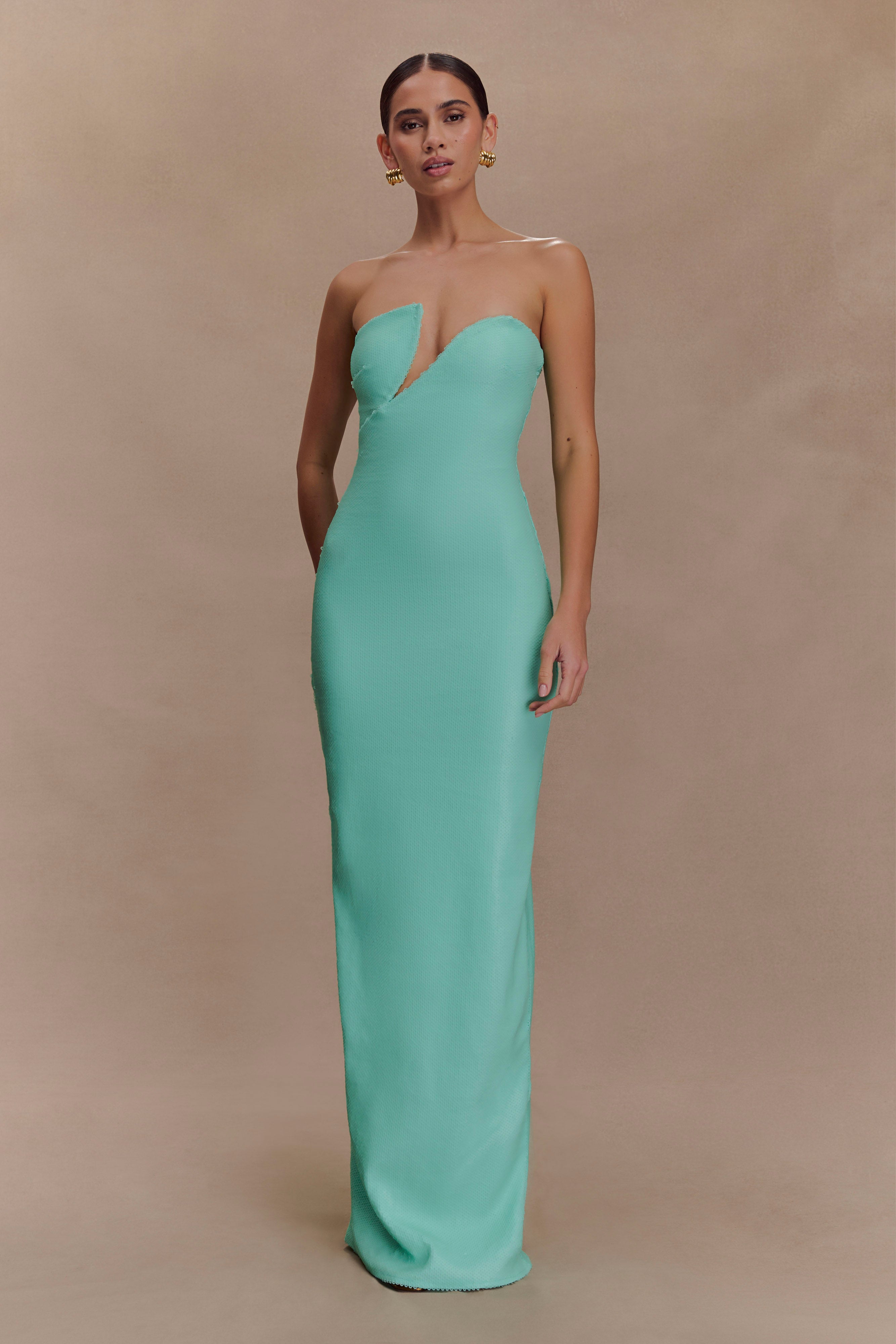 Winston Strapless Sequin Maxi Dress - Lagoon