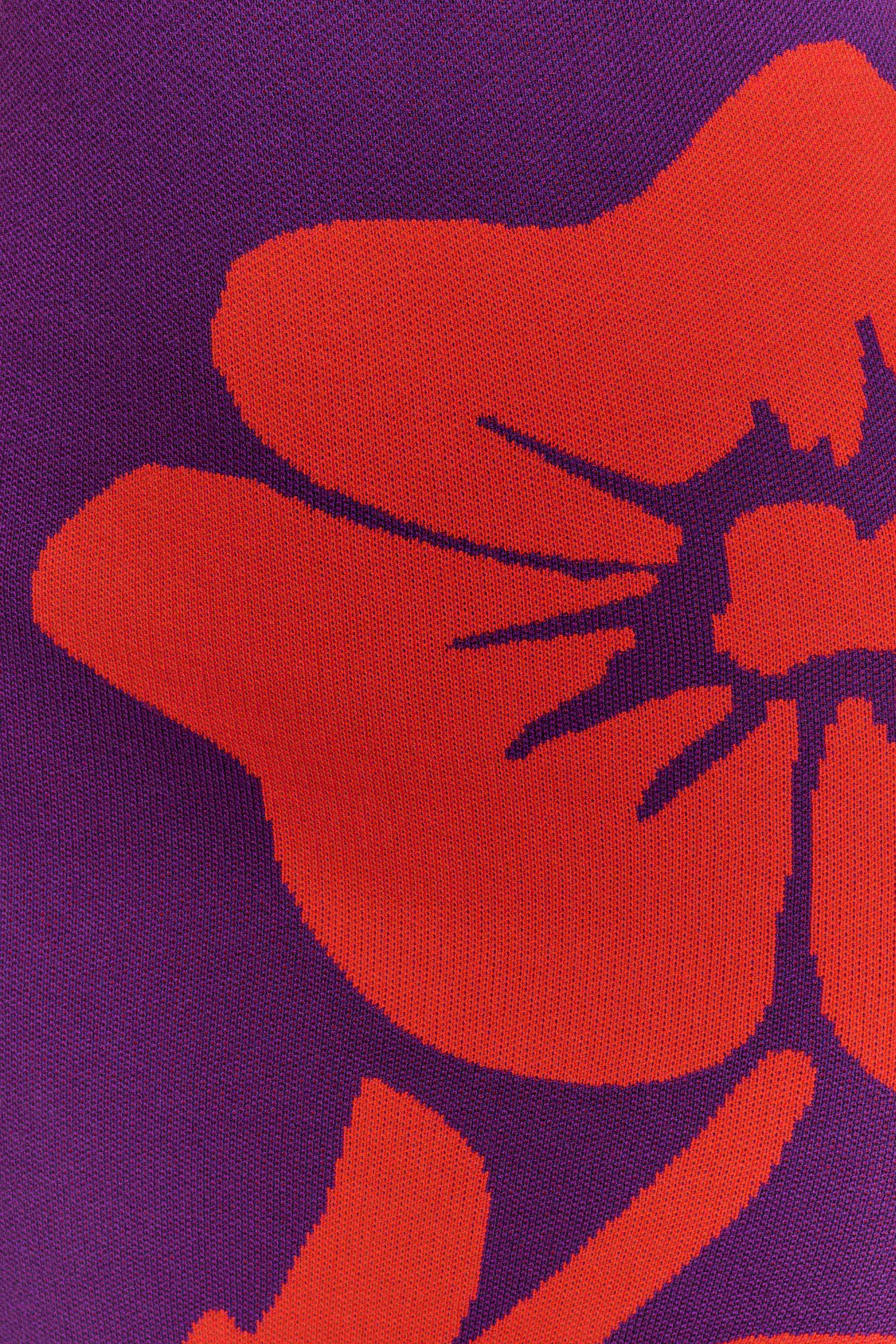 Stacy Knit Halter Maxi Dress - Purple/Red