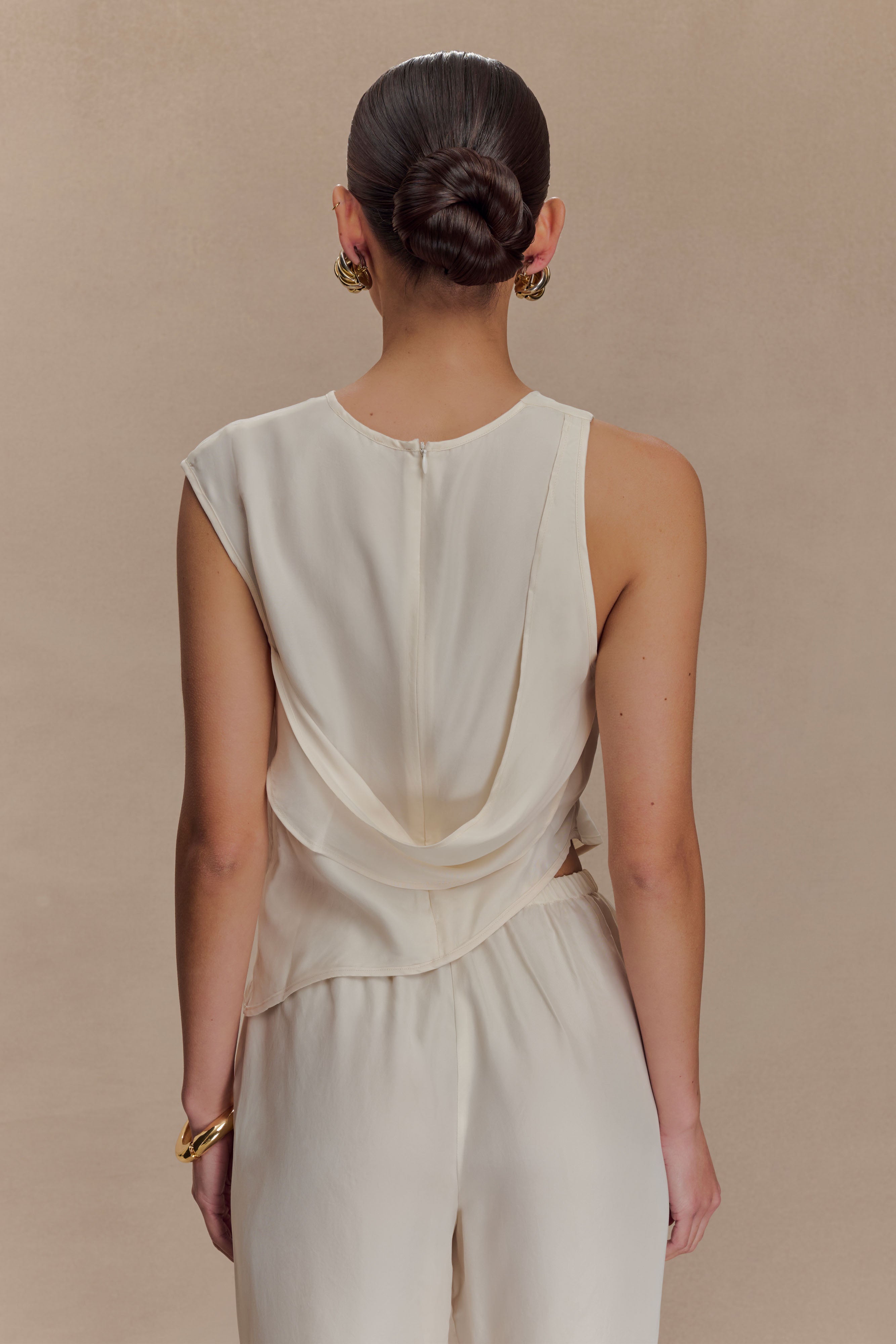 Violeta Asymmetric Top - Ivory