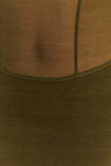 Maryk Mesh Mini Dress - Khaki