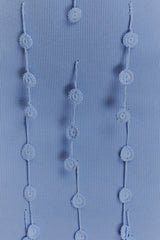 Tove Hand Knit Flower Mini Dress - Blue