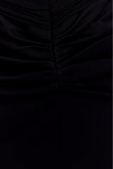 Vivianne Low Neck Maxi Dress - Black