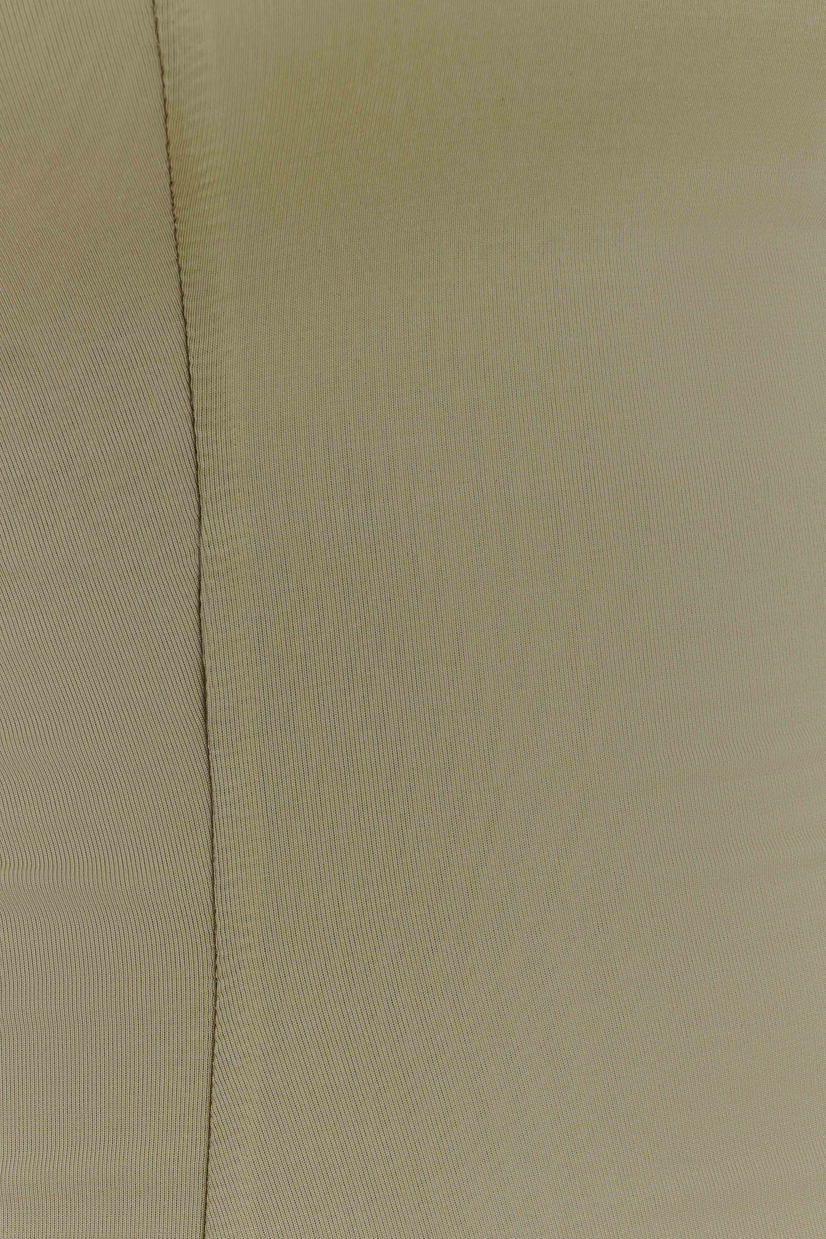 Mattea Slinky And Mesh Mini Dress With Scarf - Sage