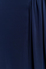 Vivica Slinky Gathered Maxi Skirt - Midnight Navy