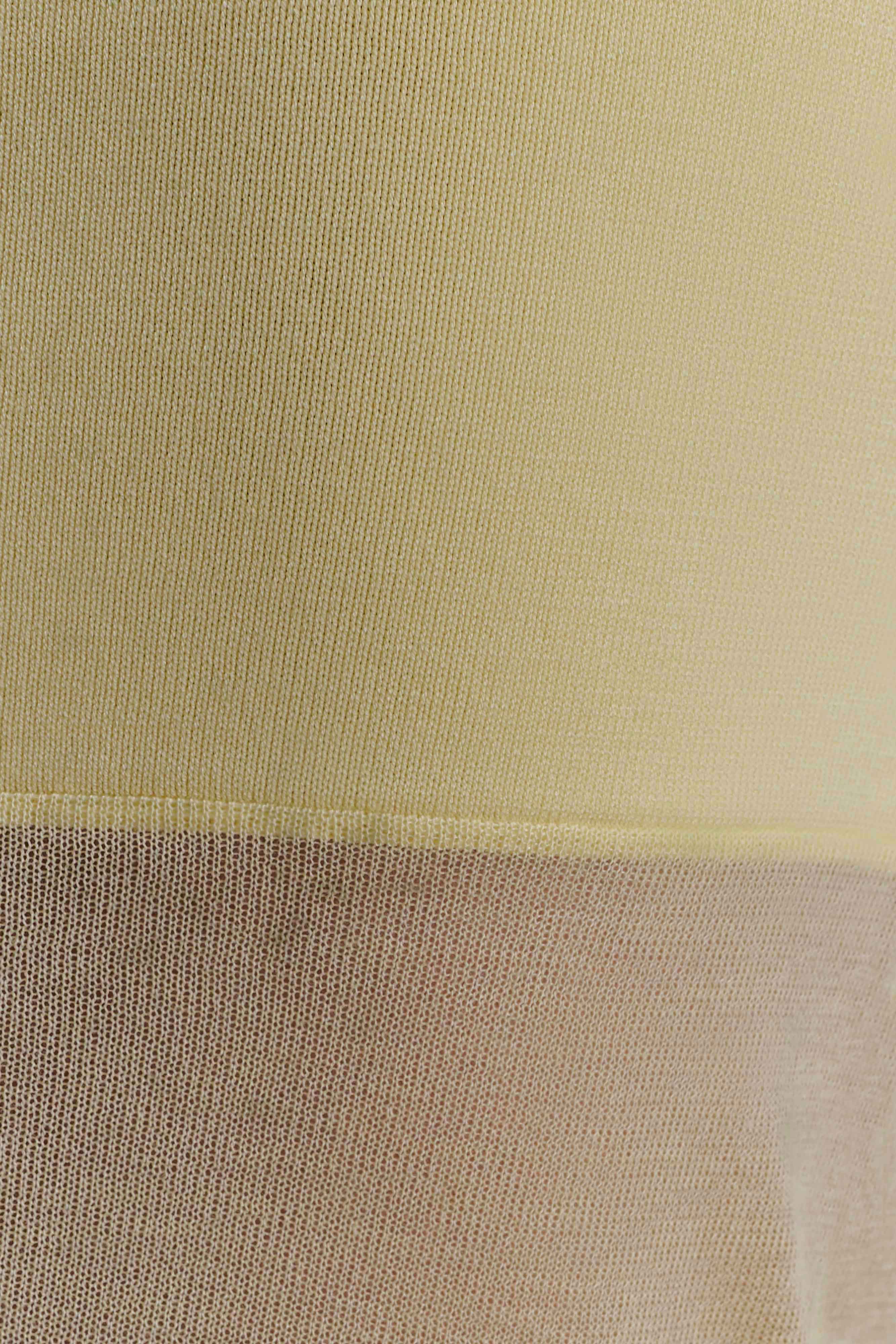 Tanyel Sheer And Bandage Knit Maxi Skirt - Lemon