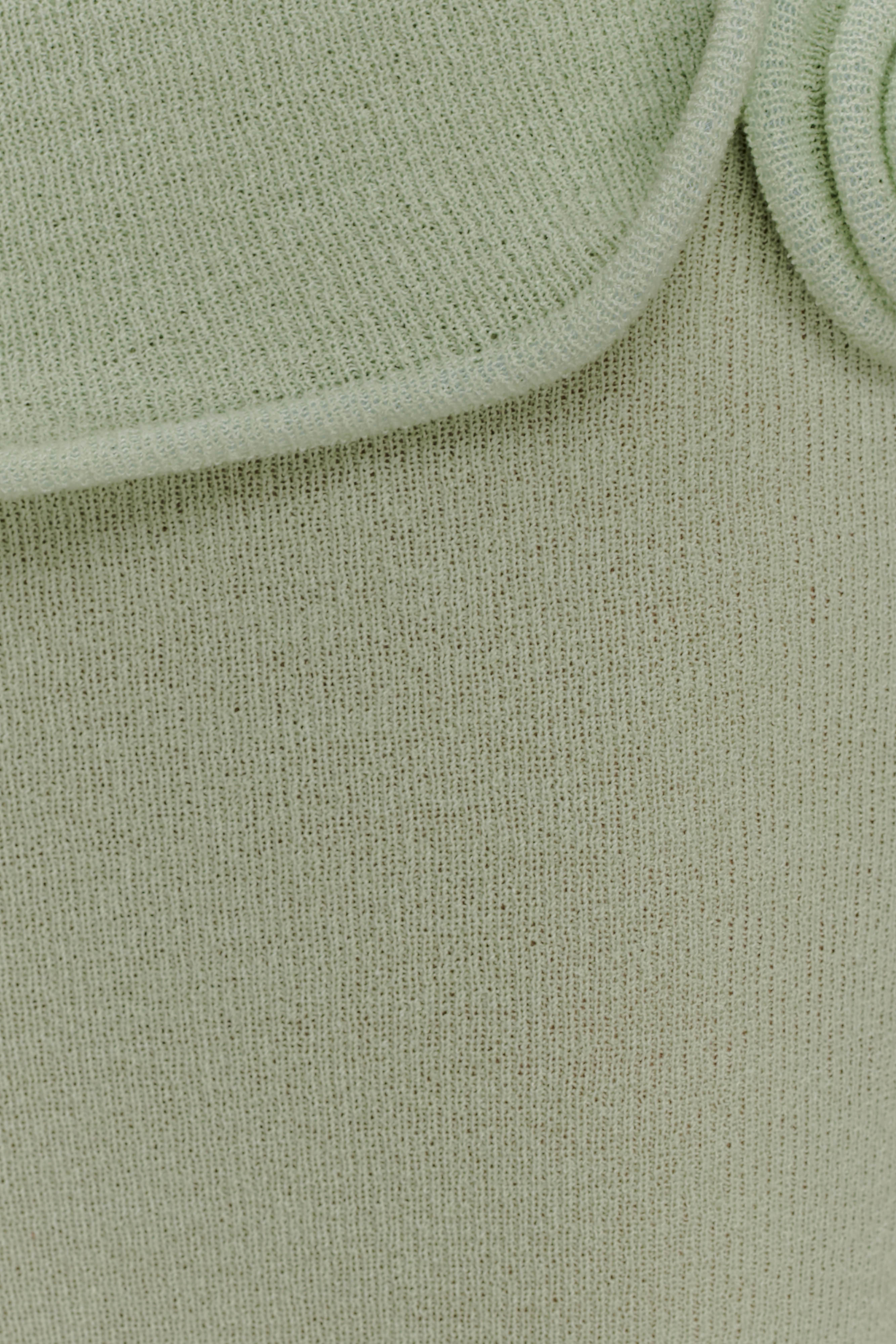 Samira Knit Wired Maxi Skirt - Pastel Green