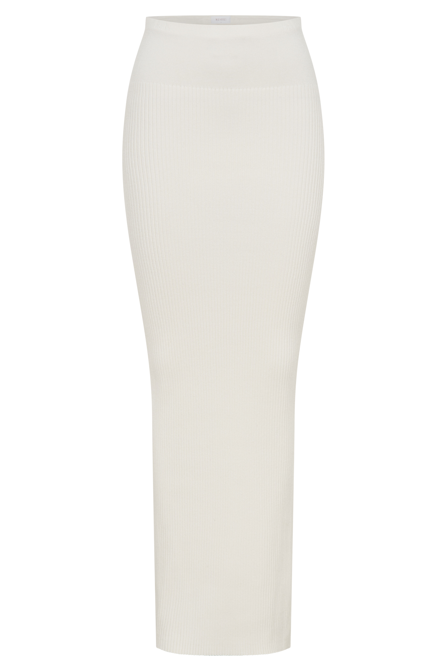 Mathilde Ribbed Knit Maxi Skirt - Ivory