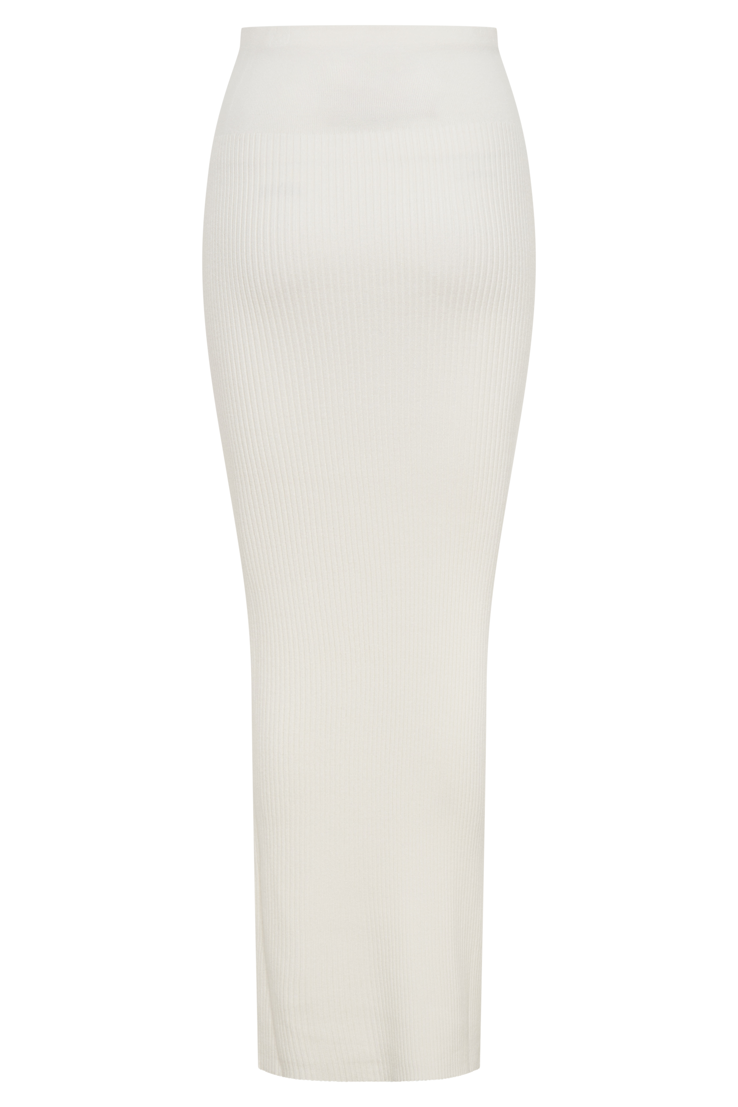 Mathilde Ribbed Knit Maxi Skirt - Ivory