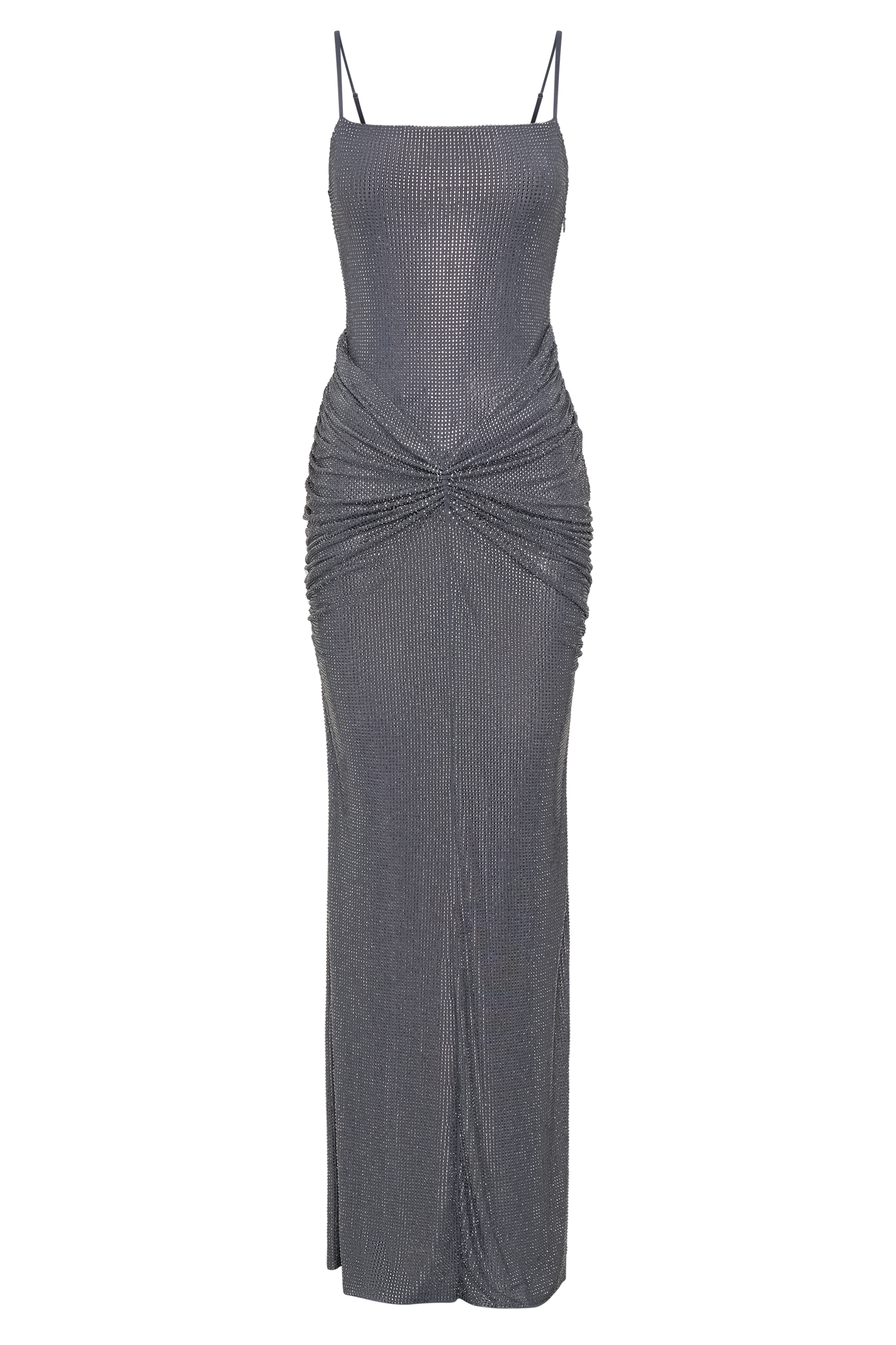 Roisin Diamante Maxi Dress - Gunmetal
