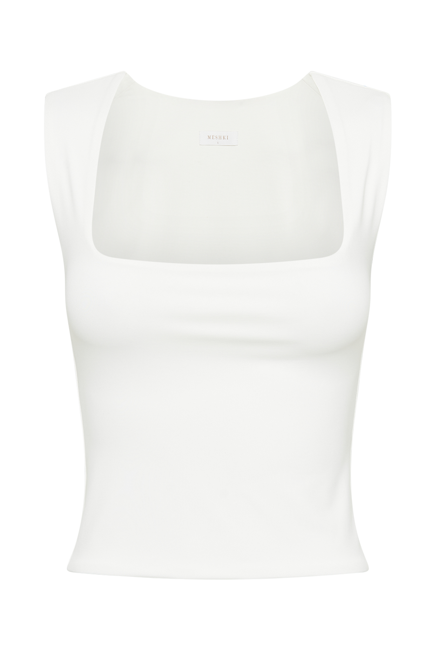 Linley Recycled Nylon Long Line Top - White