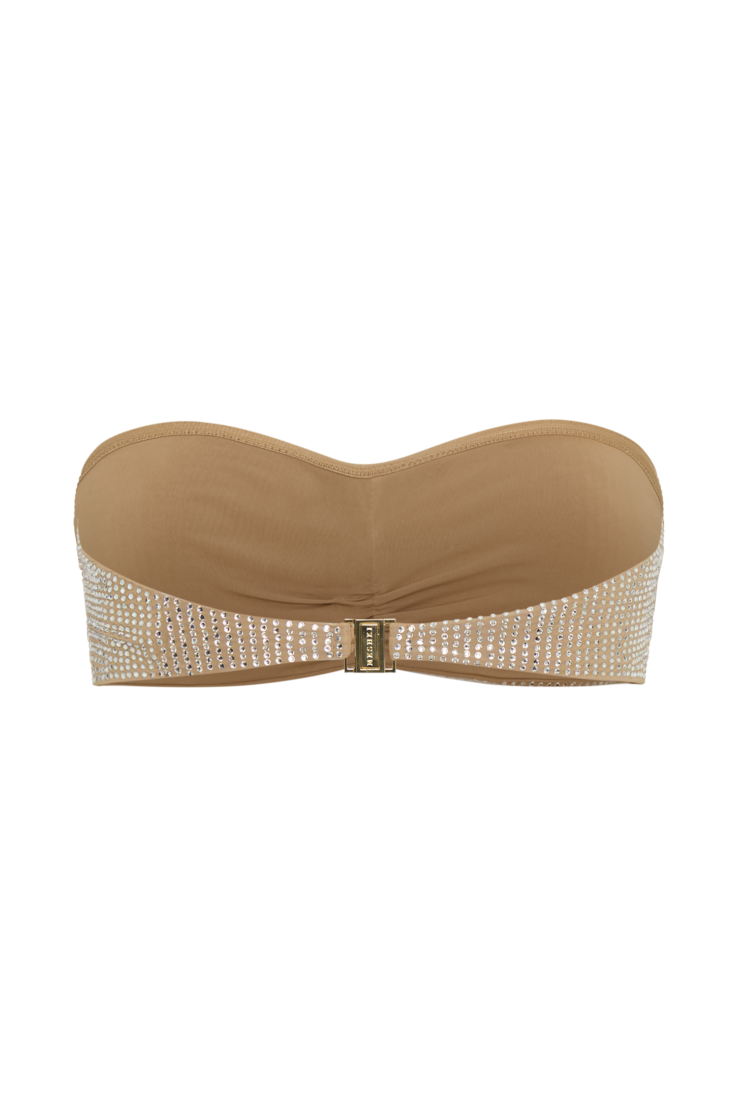 Noreen Rose Diamante Bikini Top - Nude