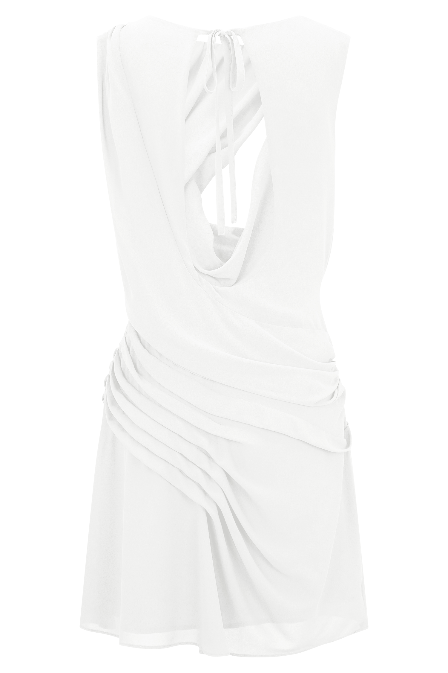 Oria Chiffon Mini Dress - White