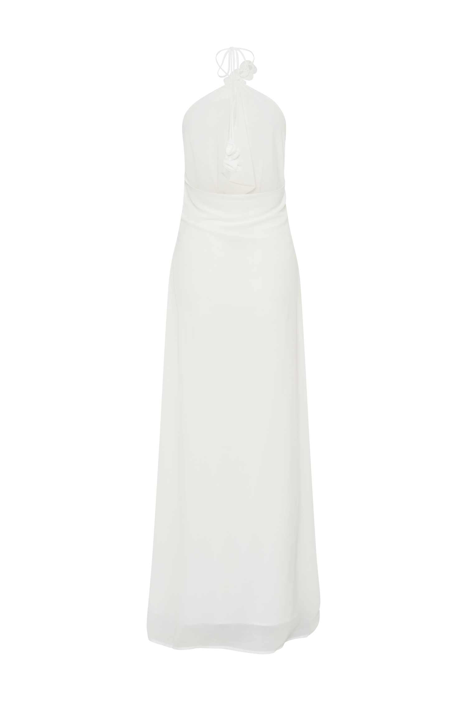 Rosalia Cowl Neck Maxi Dress - White
