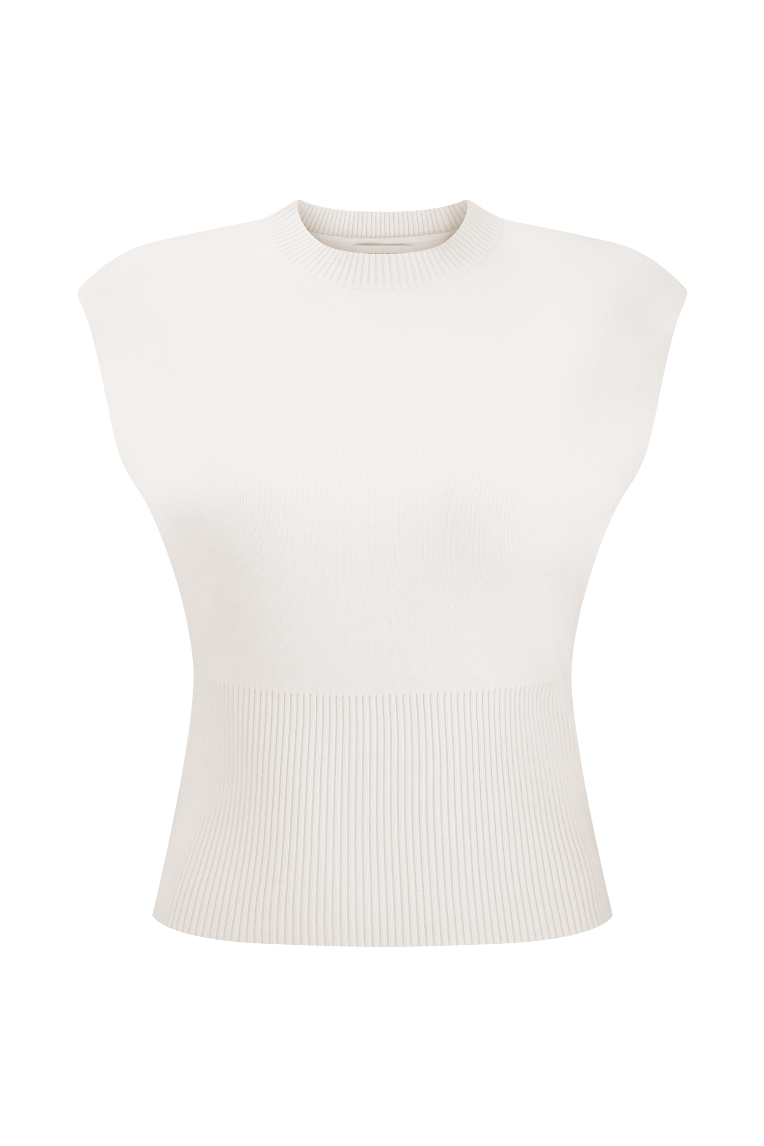 Sharpay Sleeveless Knit Top - Ivory