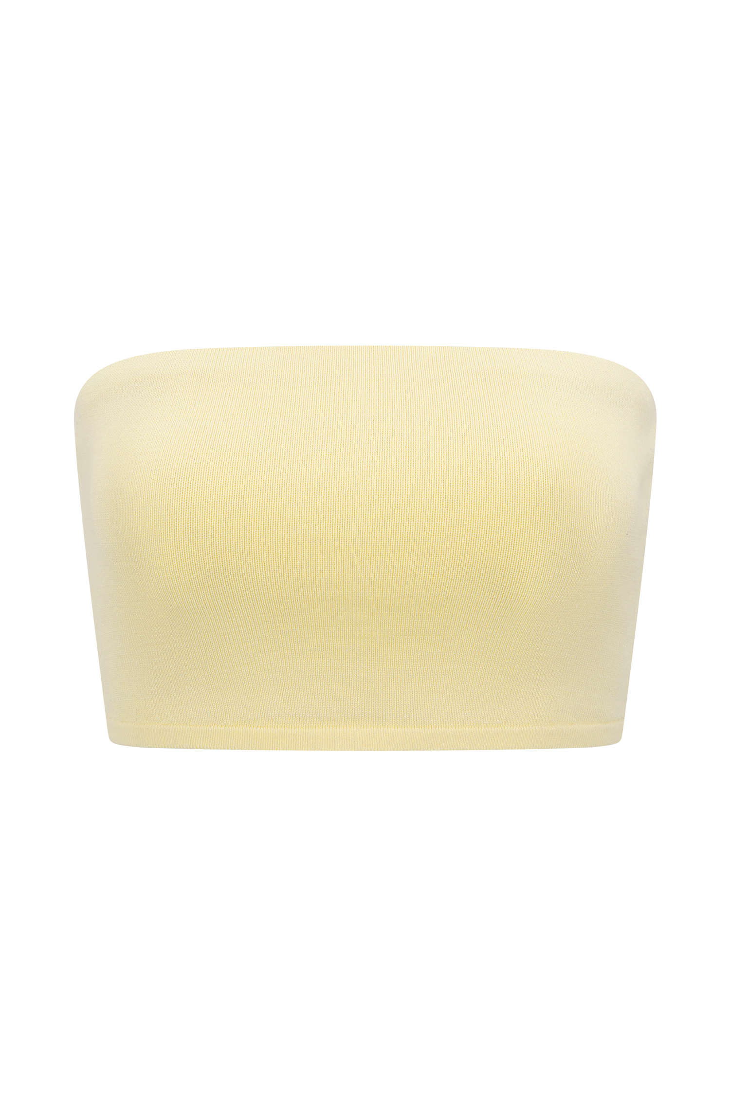 Tanyel Knit Bandeau Top - Lemon