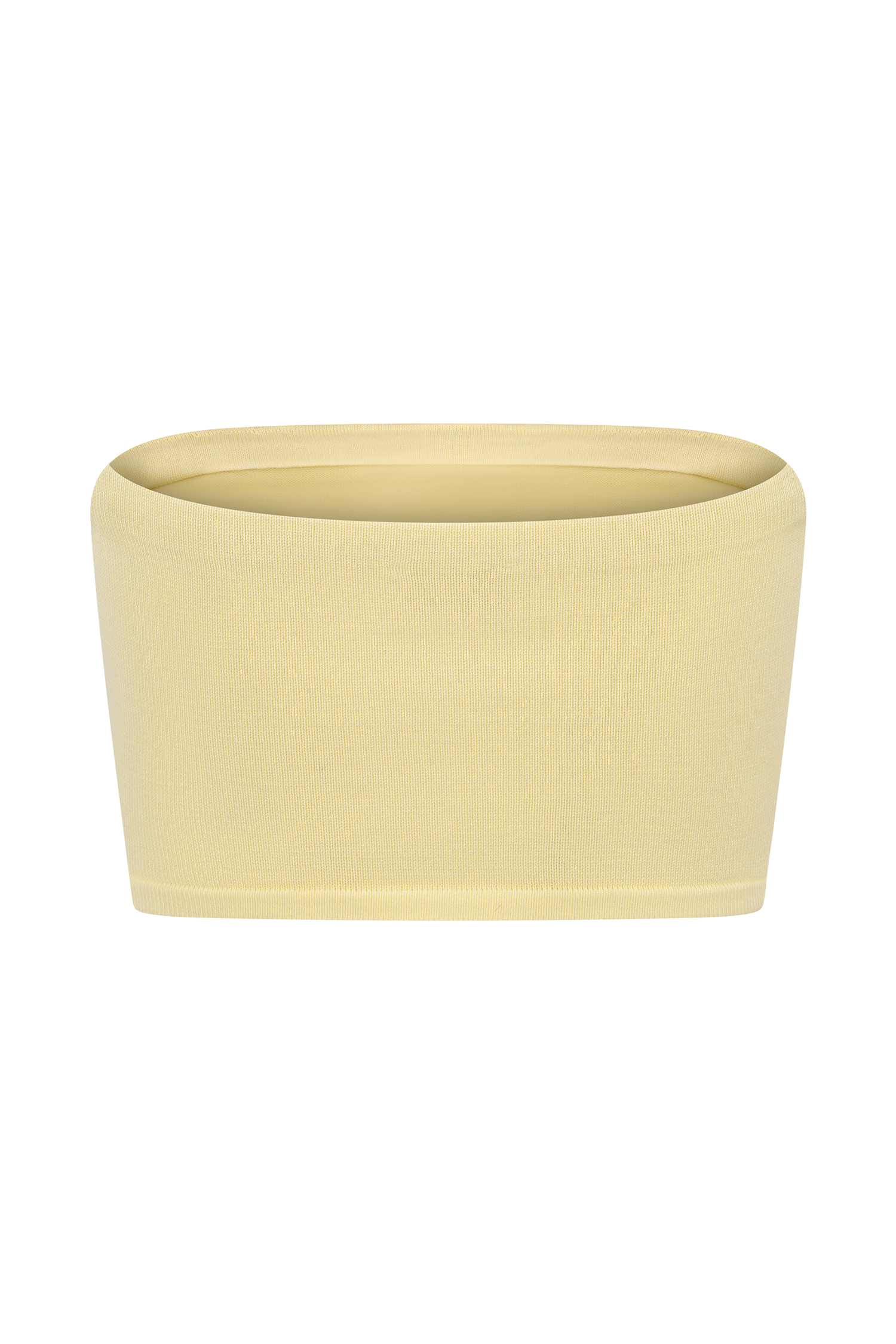 Tanyel Knit Bandeau Top - Lemon