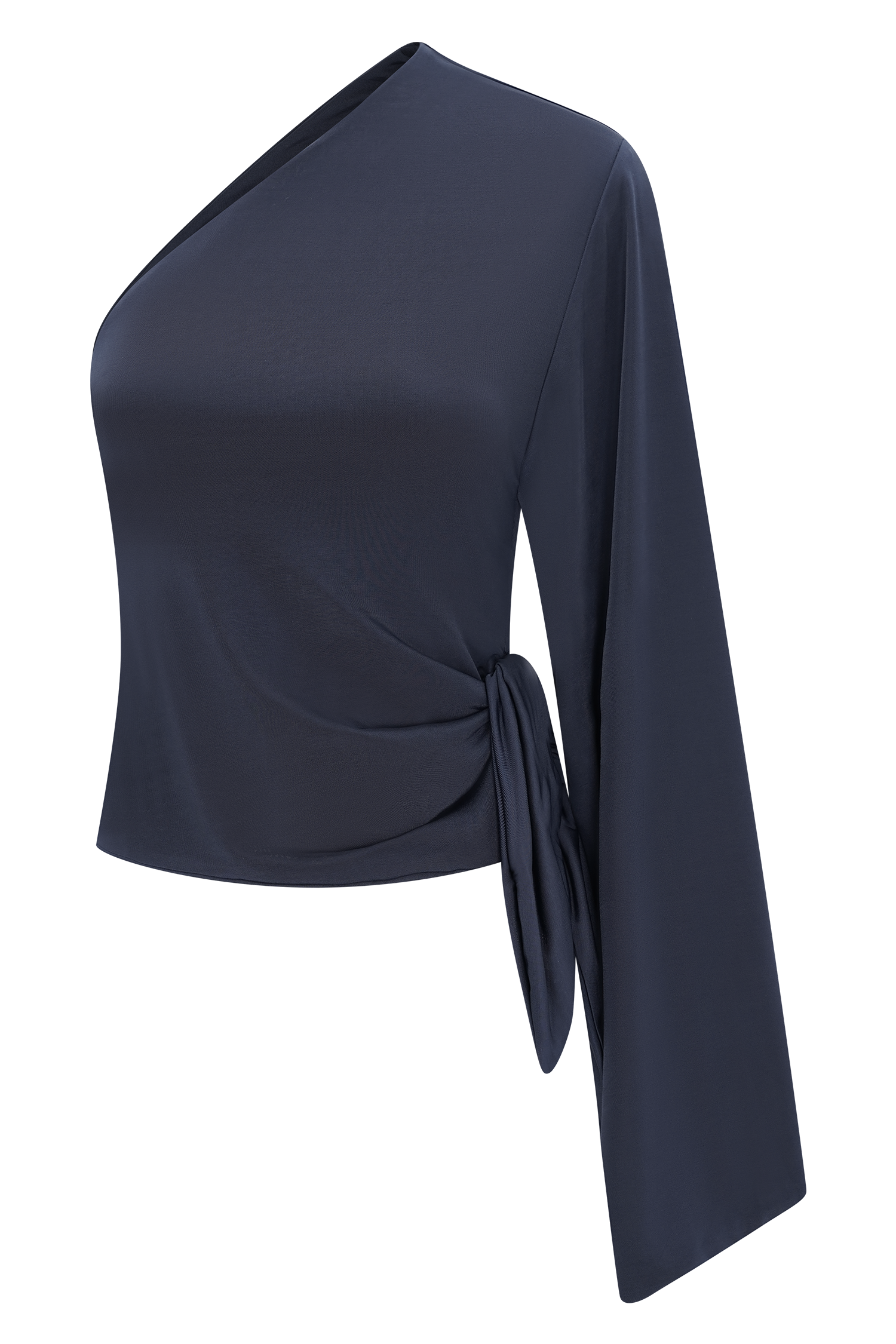Vivica Slinky One Shoulder Top - Midnight Navy