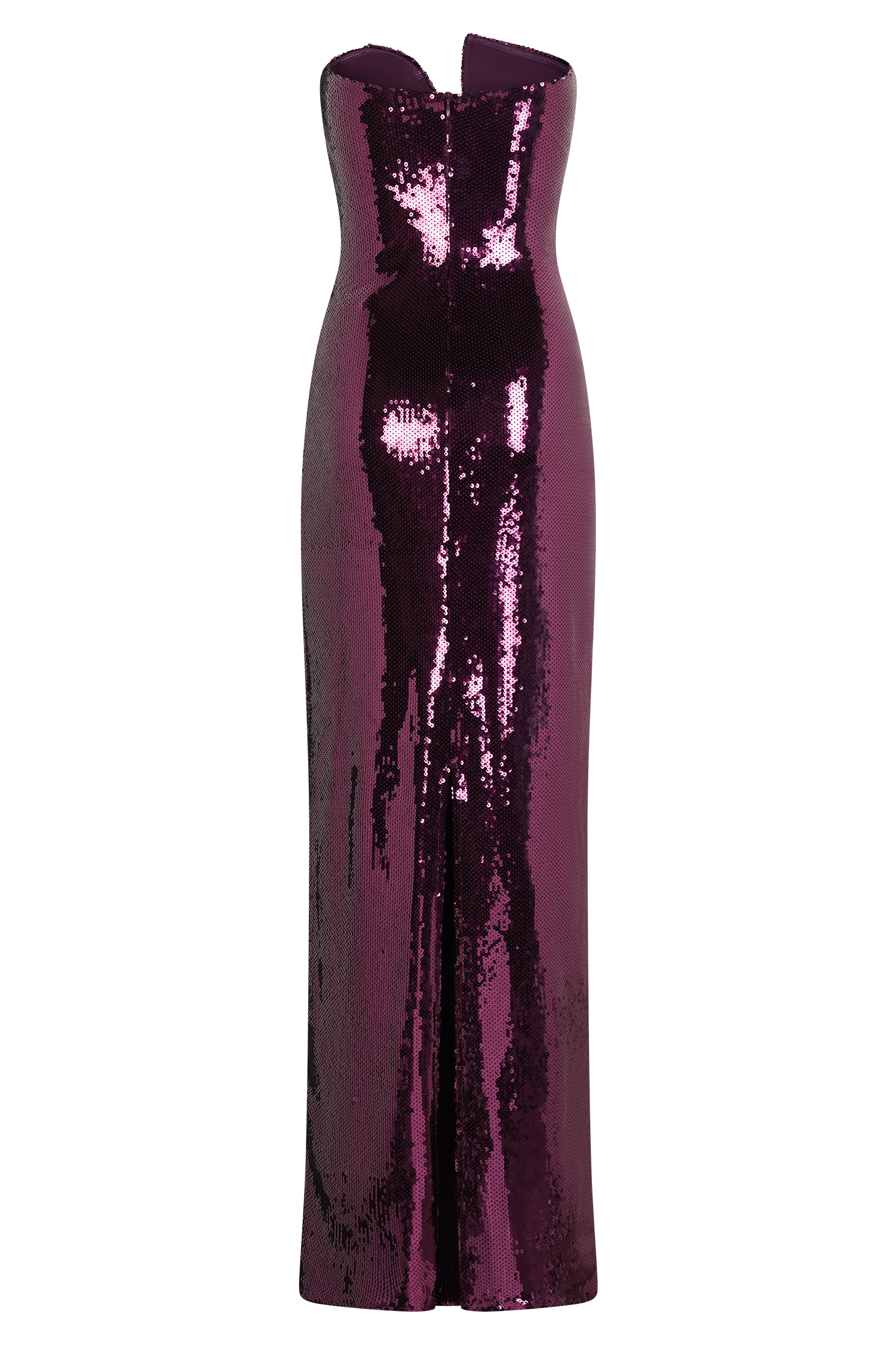 Winston Strapless Sequin Maxi Dress - Plum