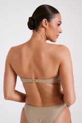Noreen Rose Diamante Bikini Top - Nude
