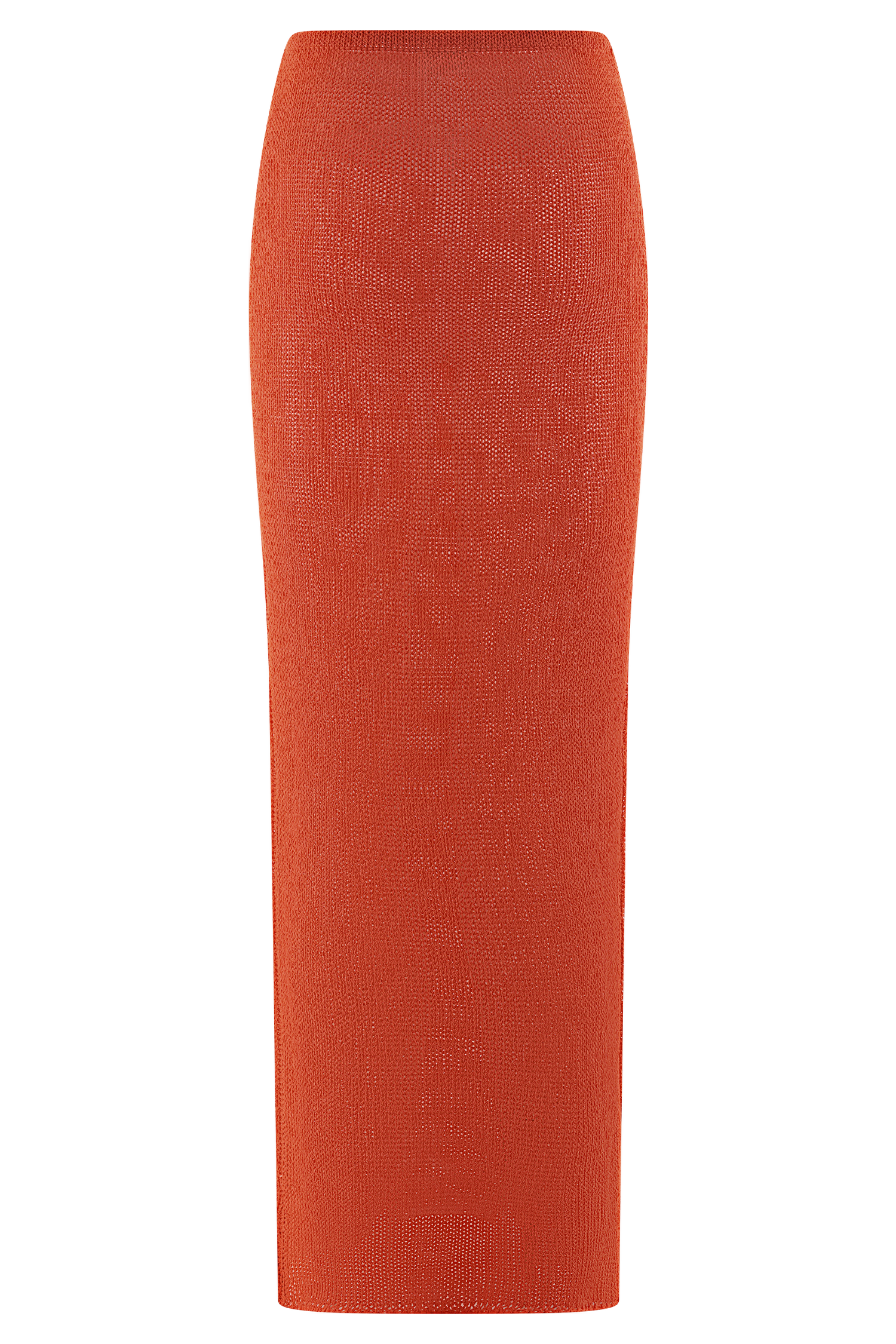 Reagan Knit Maxi Skirt - Orange