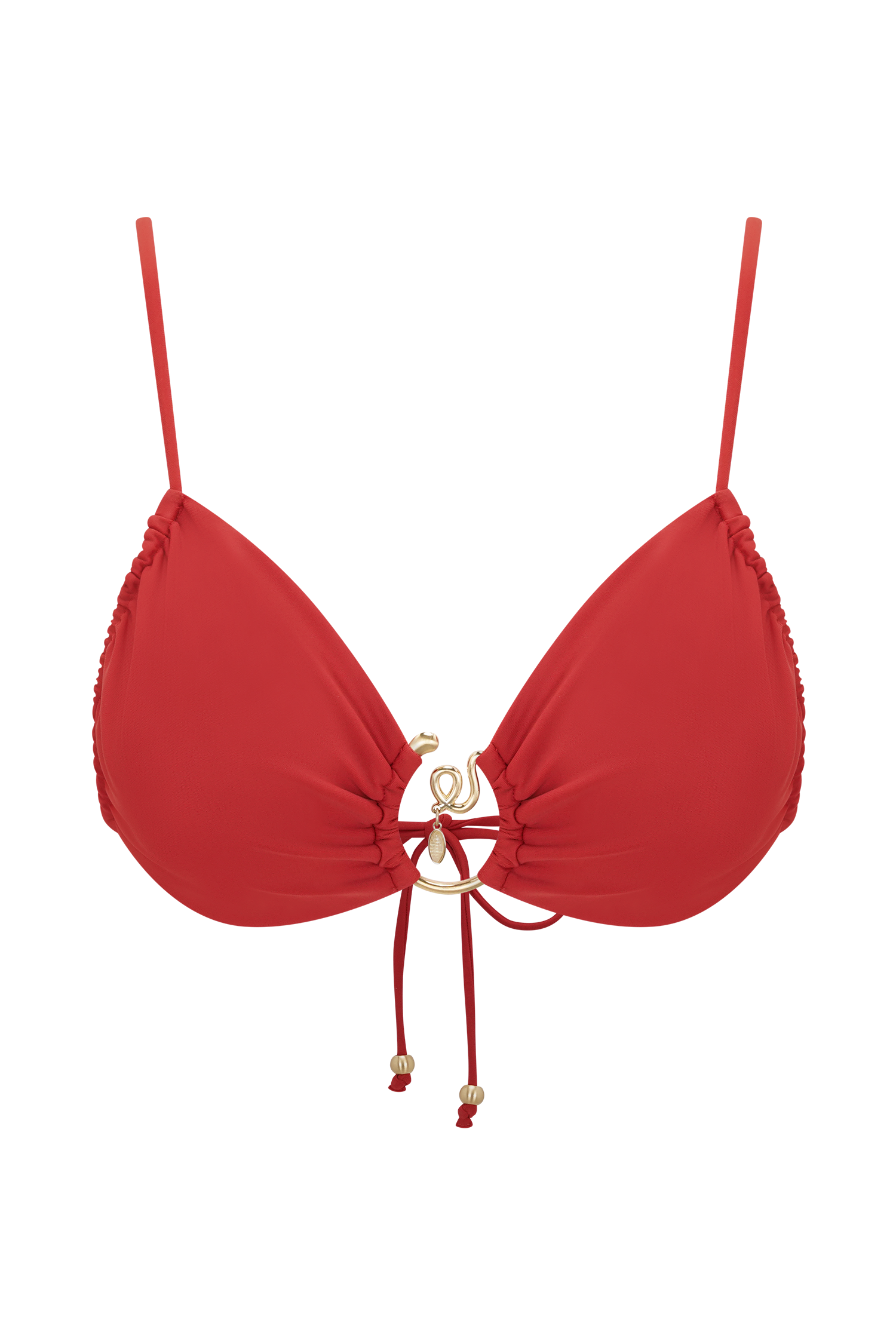 Tyler Bikini Top With Hardware - Red